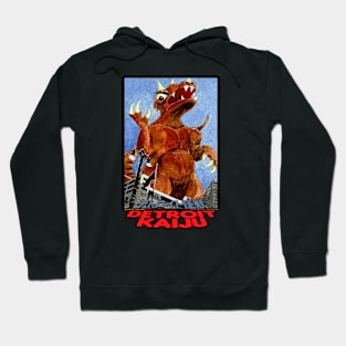 Torgorro in the City - Pete Coe's Detroit Kaiju series Hoodie